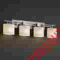 Fsn-8704-30-opal-nckl Fsn-8704-30-opal Fusion Justice Design Group Brushed Nickel Aero 4 Light Bathroom 784689434898
