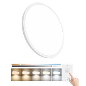 Fy101-d50027wh-w40w Fy Wisdom Fly Lighting 20 Inch Dimmable Led Flush Mount Ceiling Light 40w 4350lm 2700k/3000k/4000k