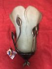 Fym8451a-5 Wall Sconce Light Frosted Shade Bronze Copper Leaf Leaves Vine