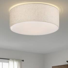 Galtlap 650380601023 3-light Ceiling Light Fixture 13 Inch Drum Flush Mount Modern Clo