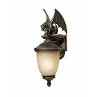 75250-14 Gargoyle Rubbed Wall Triarch Light Sconce Entry Bronze Gothic Exterior
