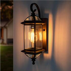 T33b Gazelighting Outdoor Light Fixture 18.5 Inch H Porch Oil Rubbed Bronze Wall Ligh
