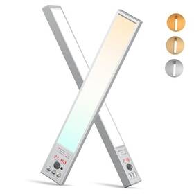 Geekeep 050132561290 111 Leds Dimmable Under Cabinet Lighting Wireless 2800mah Battery 2 Pack