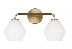 Generation Lighting 4002582-848 Orley 17.5 Inch 2-light Satin Brass Bathroom Vanity Light