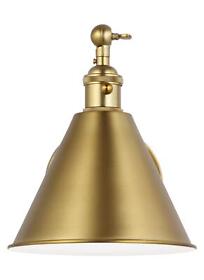 4198101-848 Generation Lighting 4198101 Salem 11inch Tall Bathroom Sconce Brass
