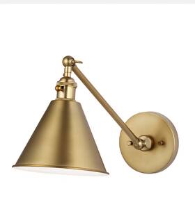 4198101en3-848 Generation Lighting Salem 1-light Satin Brass Wall Sconce
