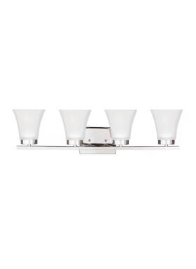 4411604en3-05 Generation Lighting Chrome Four Light Wall Bath From The Bayfield Collection