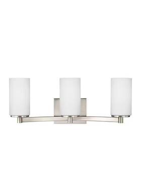 4439103-962 Generation Lighting Sea Gull Hettinger 20.5 Inch 3-light Bath Vanity In Brushed