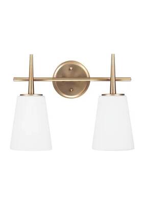 4440403-962 Generation Lighting Brass Driscoll Two Light Wall / Bath Vanity Style Lights
