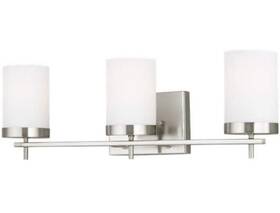4490303-962 Generation Lighting Bathroom Vanity Light Modern Etched/white Glass