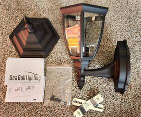 88940-12 Generation Lighting Bakersville Outdoor Light In Black