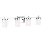 4490304-05 Generation Lighting Zire 4 Light Bath Vanity Chrome Finish