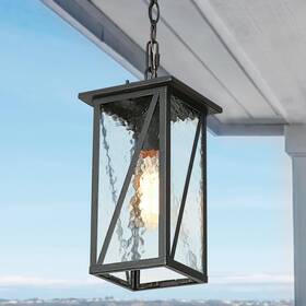 Gepow 739406523577 Outdoor Pendant Light Fixture Farmhouse Exterior Hanging Lights With Water R