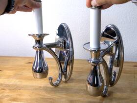 2781-pn Ginger Vintage Polished Brass Circe 2-way Light Nightlight Sconce Pair Bedroom
