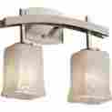 Gla-8592-26-whtw-nckl Archway Justice Design Veneto Luce Bathroom Light Brushed Nickel 784689532457