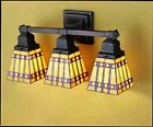 31246 Glass Style Wall Tiffany Meyda Stained Lt Prairie Corn 3 Lighting Sconce