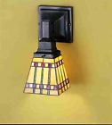 24275 Glass Style Corn Stained " Lighting Prairie 5 Sconce Tiffany Meyda Wall