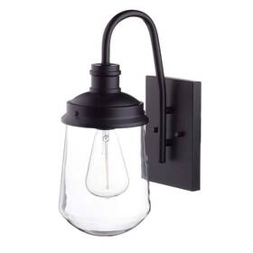 44273 Globe Electric Edelman Black Minimalist Indoor/outdoor 1-light Wall Sconce 44273 Globe Electric Edelman Black Minimalist Indoor/outdoor 1-light Wall Sconce