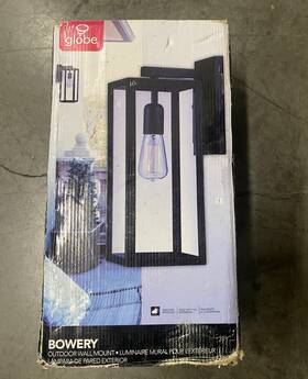 44176 Globe 44681 Electric Bowery 1-light Outdoor And Indoor Wall Sconce Matte Finish