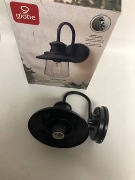 3010306 Globe Electric Mariner 1-light Matte Black Wall Sconce