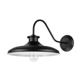 44540 Globe Electric Hawke Matte Black Farmhouse Indoor/outdoor 1-light Wall Sconce