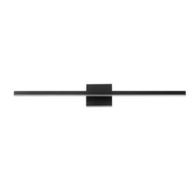 91002814 Globe Electric Vanity Light With Frosted Diffuser Home Led Integrated Matte Black