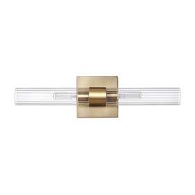 91005992 Globe Electric Richter 2 Light 18 Inch W Bath Bar - Brass