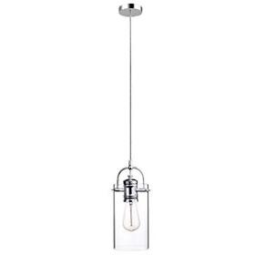Globe Electric James 1-light Plug-in Or Hardwire Pendant Polished Chrome