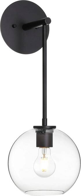 Xb-w1263-mb Globe Xinbei Lighting Wall Sconce Retro 1 Light Glass Matte Black Finish Xb-w1263-mb Globe Xinbei Lighting Wall Sconce Retro 1 Light Glass Matte Black Finish