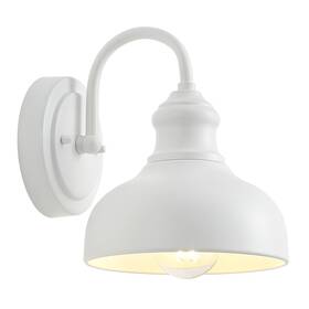 Lm2205-wh Goalplus 7 Inch Dome Outdoor Gooseneck Lighting Fixture Exterior Small Porch Light Fi