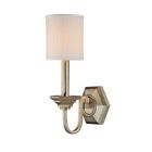 1986wg-484 Gold Winter Sconce Lighting Finish Capital Fabric Shades Wall