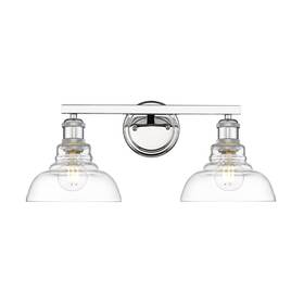 0305-ba2 Golden Lighting Carver 2 Light 8 Inch W Vanity - Chrome