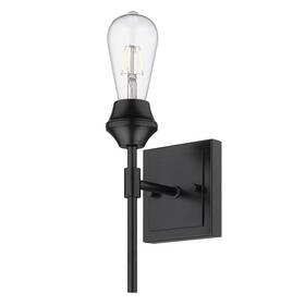 2120-ba1 Golden Lighting Ormond 9 Inch Tall Bathroom Sconce - Black