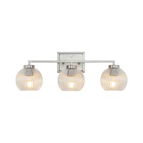 3094-ba3 Golden Lighting Elliott 3 Light 25 Inch W Vanity - Pewter / Ribbed