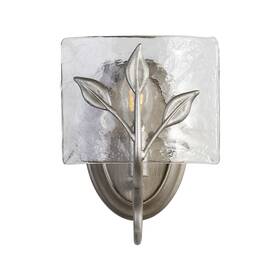 3160-1w Golden Lighting Calla 9 Inch Tall Wall Sconce - Silver