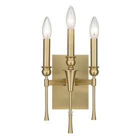 3509-wsc Golden Lighting Landon 3 Light 13 Inch Tall Wall Sconce - Brushed Champagne