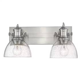 Golden Lighting 445047521577 Hines 2-light Pewter With Seeded Glass Bath Vanity Light Golden Lighting 445047521577 Hines 2-light Pewter With Seeded Glass Bath Vanity Light