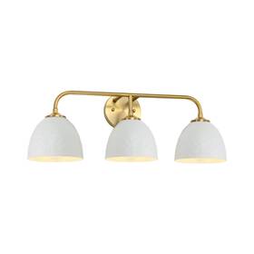 6950-ba3 Golden Lighting Mbs Shepard 3 Light 8 Inch W Vanity - Modern Brass /