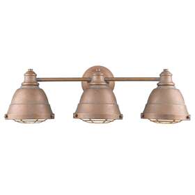 7312-ba3 Golden Lighting Copper Bartlett 3-light 24-3/8 Inch W Bathroom Vanity Light 7312-ba3 Golden Lighting Copper Bartlett 3-light 24-3/8 Inch W Bathroom Vanity Light