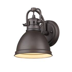 3602-ba1 Golden Lighting 740454930842 Rbz Duncan Bath Fixture 1 Light Rubbed Bronze