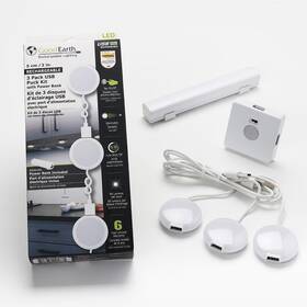 Re1342-whg-02lf3-g Good Earth Lighting Under Cabinet 2-inch Puck Lights In White Usb 40000mah R
