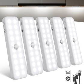 Gdcl012 Goodea 5 Pack Under Cabinet Lights 6 Inch Led Rechargeable Closet With Remote M