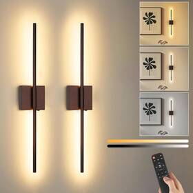 Goosebrite 744110694765 Battery Operated Wall Sconce Set Of Two With Remote Control Rechargeable And Dimm