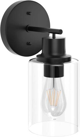J0001 Gordnwe 1-light Bathroom Wall Sconce Matte Black Vanity Light Modern J0001 Gordnwe 1-light Bathroom Wall Sconce Matte Black Vanity Light Modern
