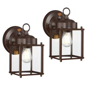 Gr-wl008d2d Gruenlich Dusk To Dawn Outdoor Wall Lantern Exterior Sconce Light Fixtu