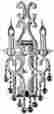 Gw10303 Dale Tiffany Richmond Park Wall Sconce Polished Chrome Solid Crystal 2