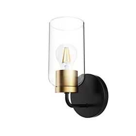Hamilyeah Wall Sconce Lighting Fixture With Clear Glass Shade Industrial