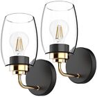 Hamilyeah Wall Sconces Set Of Two Black And Gold Sconce Lighting