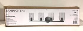 1006325774 Hampton Bay Champlain 31.5 Inch 4-light Matte Black Bathroom Vanity Light