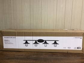1006327992 Hampton Bay Glenhurst 4-light Bronze Industrial Bathroom Vanity Light